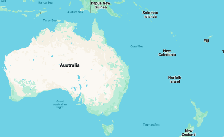 Map of Pacific Asia