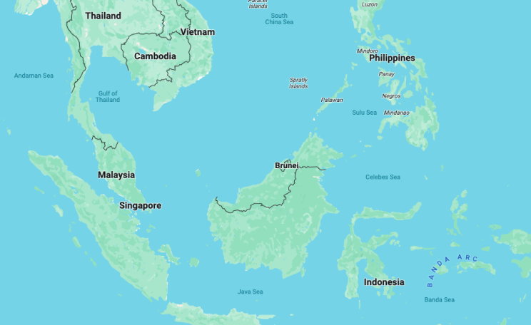 Map of Southeast Asia