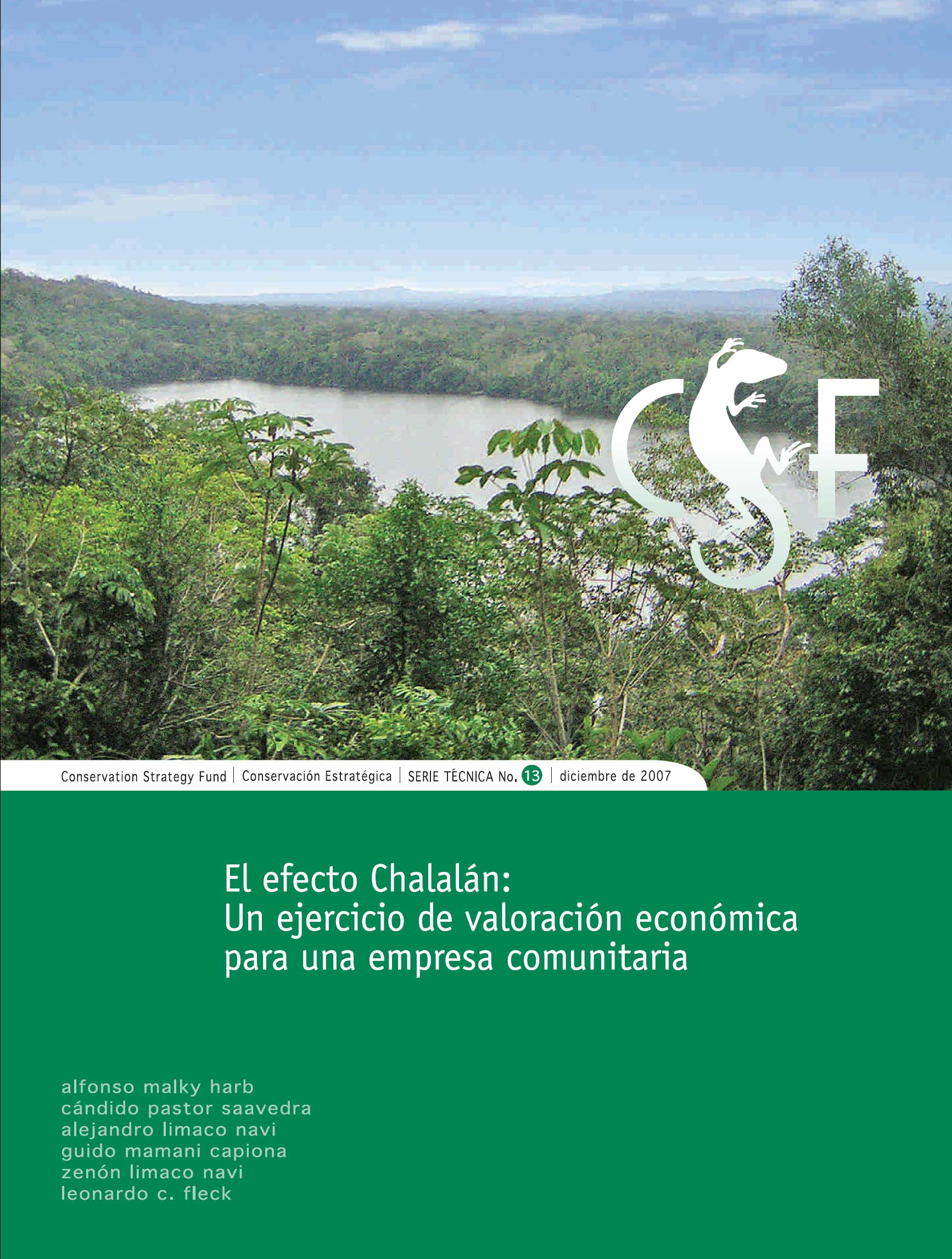Front cover showing a picture of a river in the Bolivian Amazon