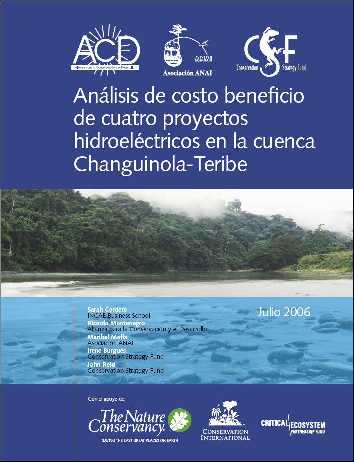 Front cover of report showing photo of river and forested river bank