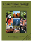 Front cover of Conservation Biology journal with various photos 