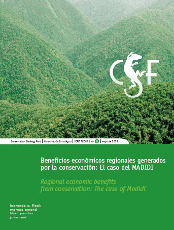 Front cover of report with photo of forested mountains