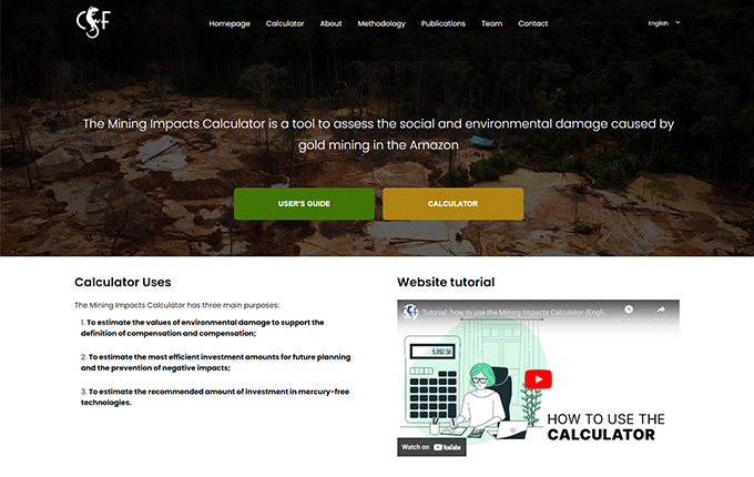  Mining Impacts Calculator home