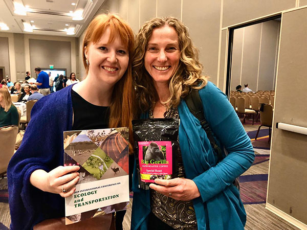 Sarah Chiles and Kim Bonine at the 2019 ICOET Conference