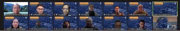 Image of panelists during the webinar.
