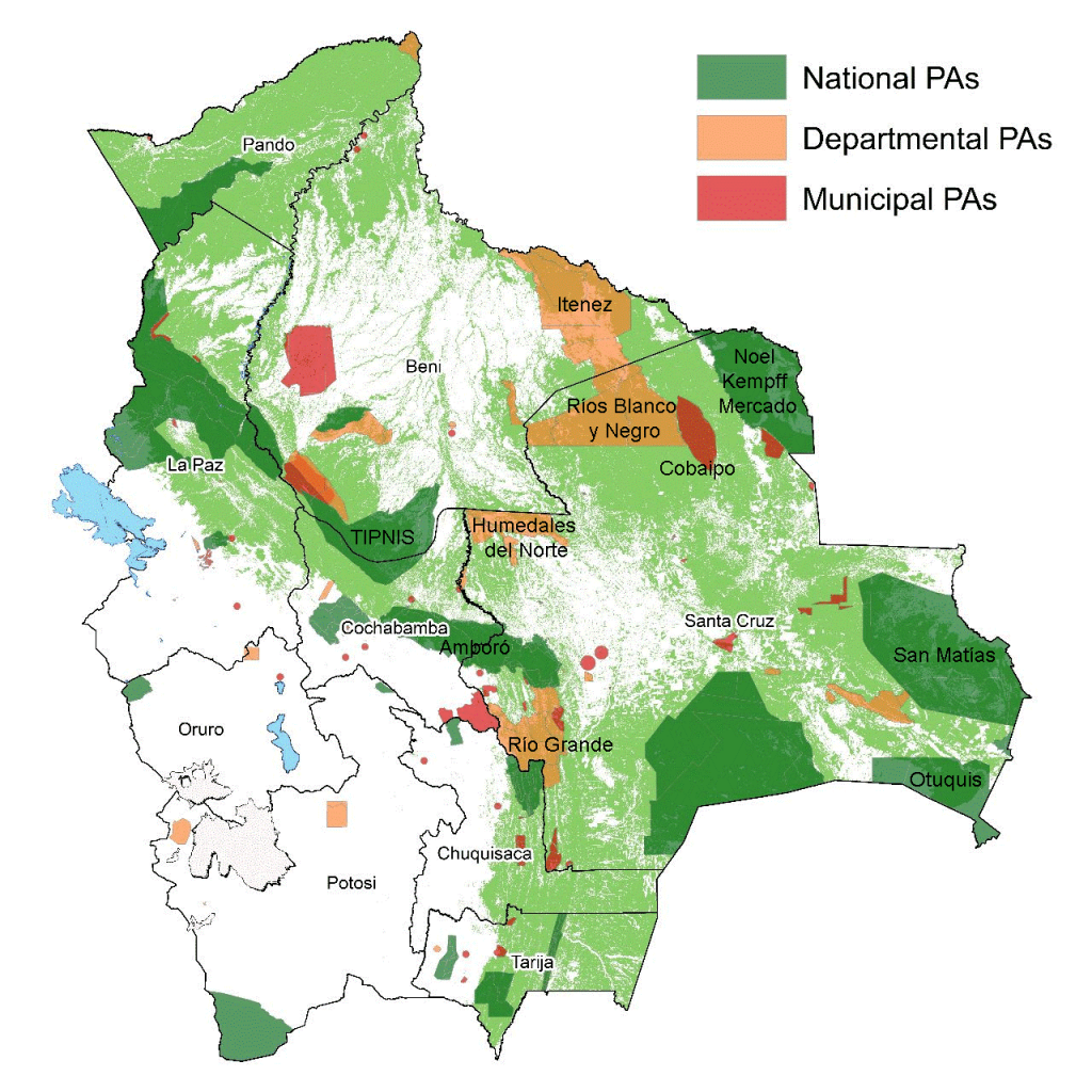 Source: Authors’ elaboration based on information published by SERNAP (2015a, 2015b, 2015c).