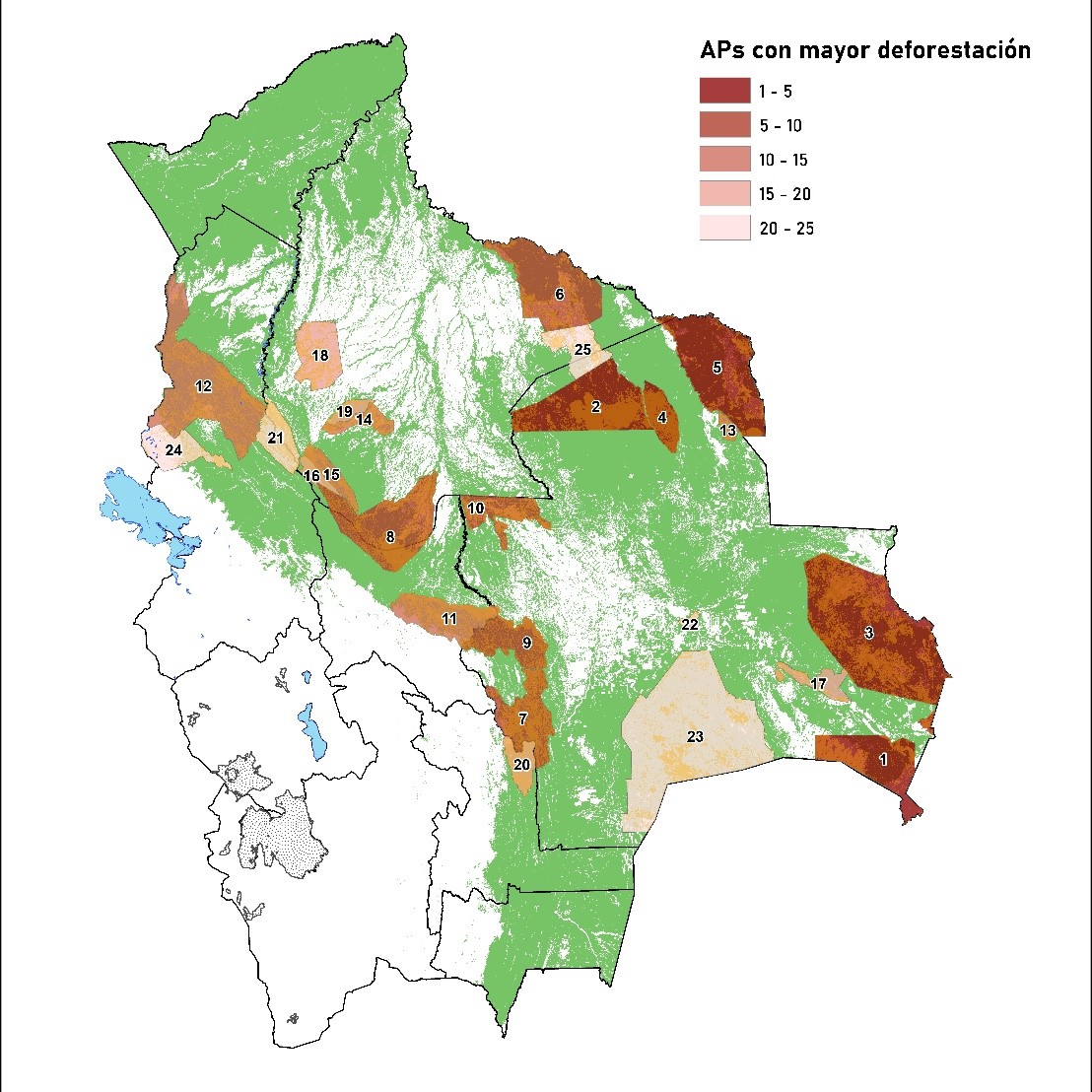 Fuente: Elaboración de los autores basada en información publicada por SERNAP (2015a, 2015b, 2015c) y Hansen et al. (2013).