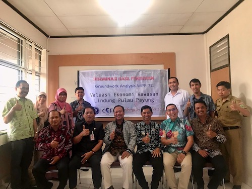 Indah Widiastuti (far left) and dissemination event participants. Photo credit: Desta Pratama