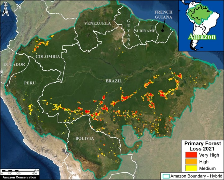 Brazil Amazon Arc of Deforestation